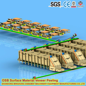 Linha de produ&ccedil;&atilde;o OSB totalmente em pinho 12-25mm 400000m&sup3; anual