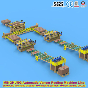 Linea di pelatura della linea di produzione di impiallacciatura di legno in Cina