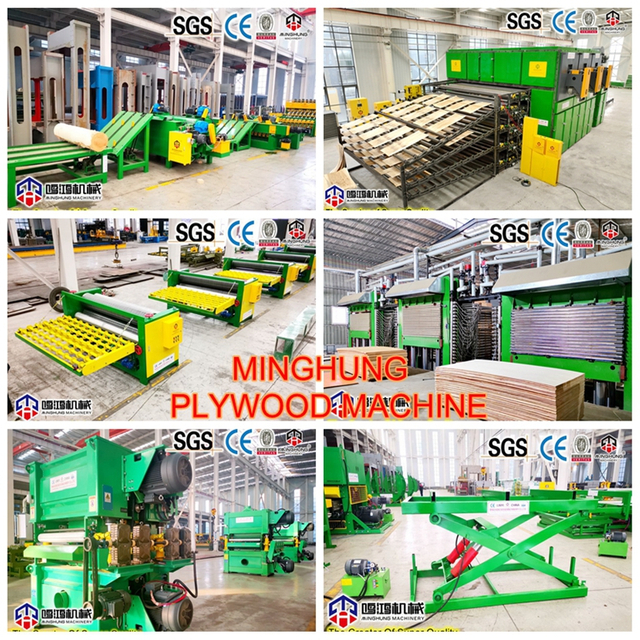 Equipamento de produ&ccedil;&atilde;o de compensado de utiliza&ccedil;&atilde;o de choupo de r&aacute;pido crescimento 
