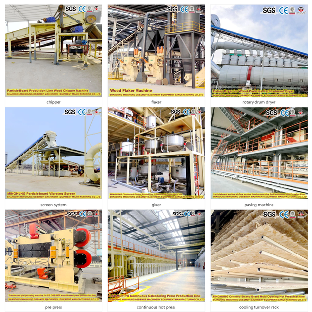 Ligne compl&egrave;te de production de panneaux de particules
